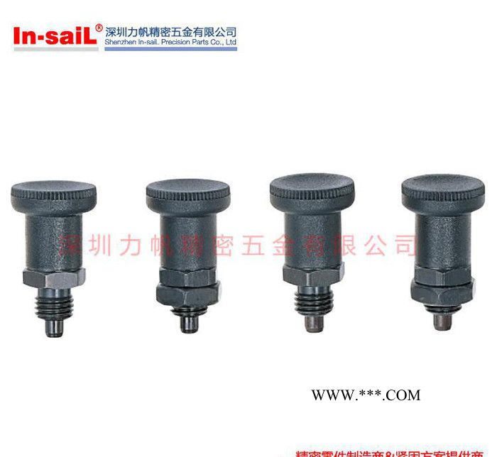 螺纹部短型树脂旋钮 分度定位销 PXSA型黑色尼龙弹簧锁销图3