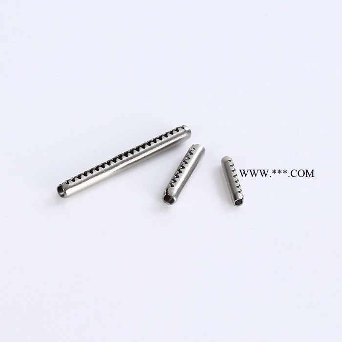 广东厂家批发 304不锈钢空心齿钉 粉盒眼影销钉 定位销轴弹性圆柱卷制销轴M2M2.5M3图4