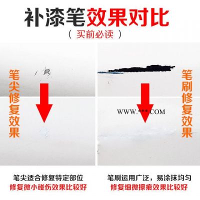 汽车油漆修补笔 补漆笔白黑色银色防锈点涂漆笔车漆修补划痕修复 专车专色油漆笔 DIY定制防锈油漆笔包邮 汽车划痕修复笔