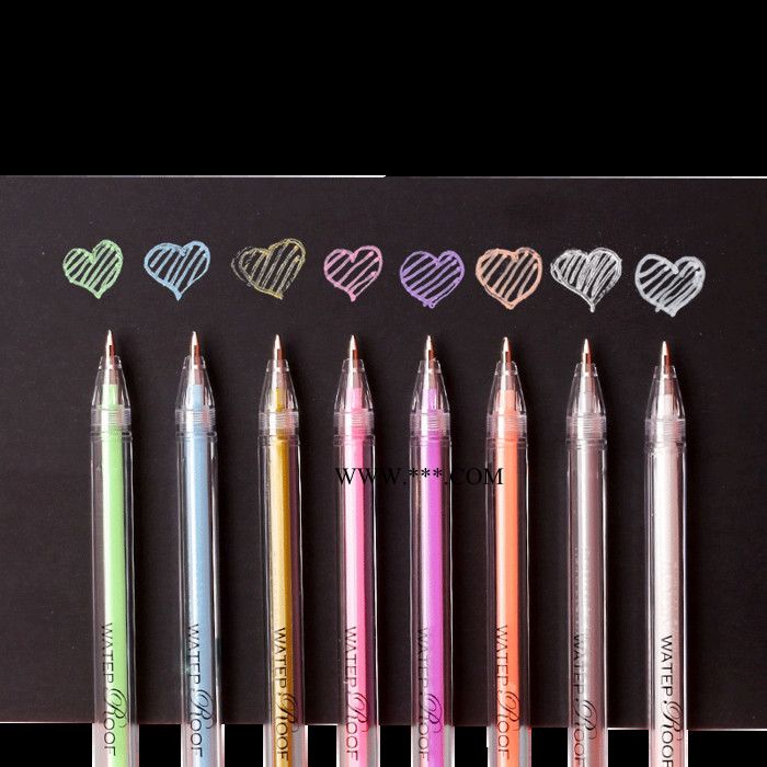 高光笔白色diy绘画笔手绘美术绘画笔银笔白色记号创意白金银色记号笔油漆笔签到笔补色补漆笔金图4