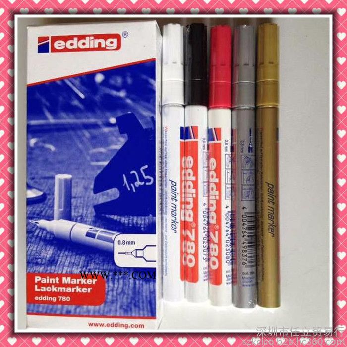 供应德国进口艾迪edding780油漆笔耐酒精耐高温不掉色金属记号补漆笔图5