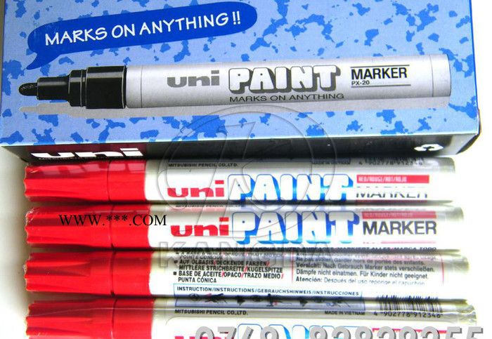 UNIPX-20油漆笔 婚礼签名笔 汽车轮胎补漆笔 补色修色图2
