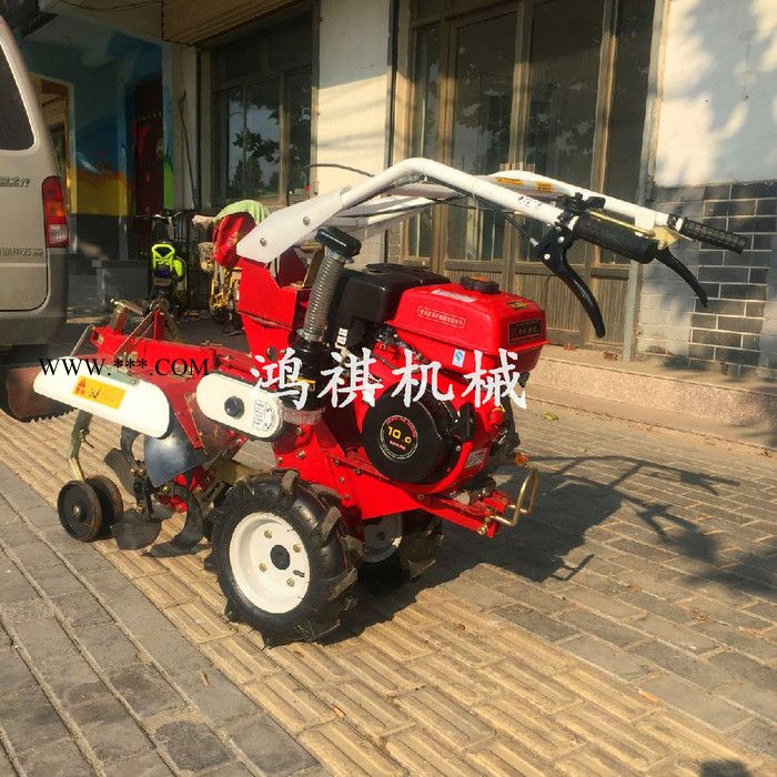 手扶式柴油开沟机 带张紧轮开沟机 鸿祺开沟机A图4