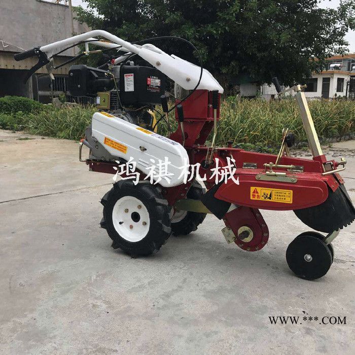 带张紧轮开沟机 鸿祺k家用大葱开沟培土机 新款小型开沟机农用图4