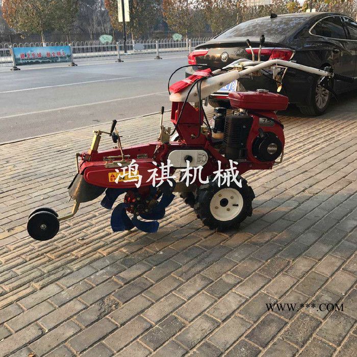 带张紧轮开沟机 鸿祺k家用大葱开沟培土机 新款小型开沟机农用图7