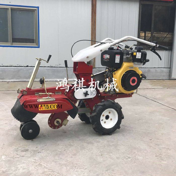 带张紧轮开沟机 鸿祺k家用大葱开沟培土机 新款小型开沟机农用图2