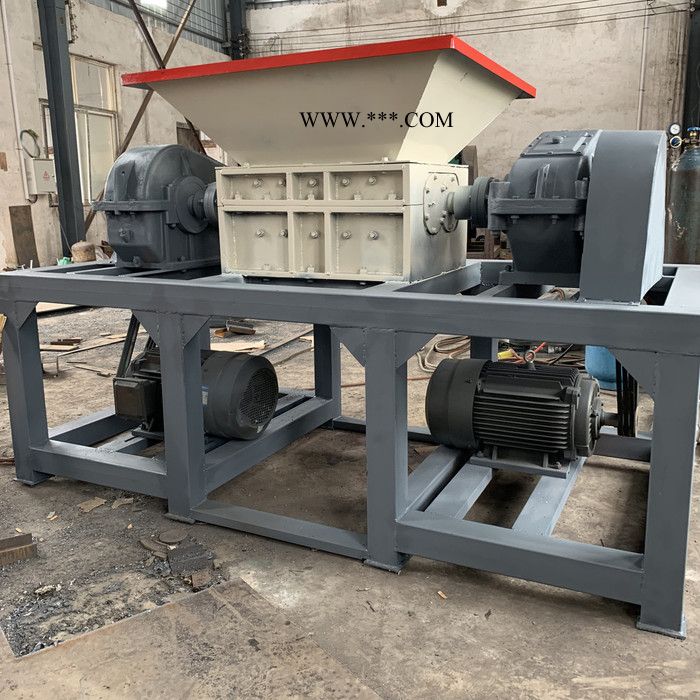 现货供应刀片剪切式双轴塑料撕碎机 废旧汽车壳自行车撕碎机 双轴撕碎机厂家图5