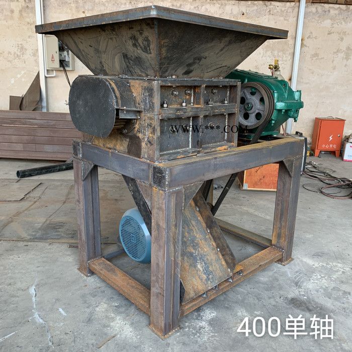 现货供应刀片剪切式双轴塑料撕碎机 废旧汽车壳自行车撕碎机 双轴撕碎机厂家图3