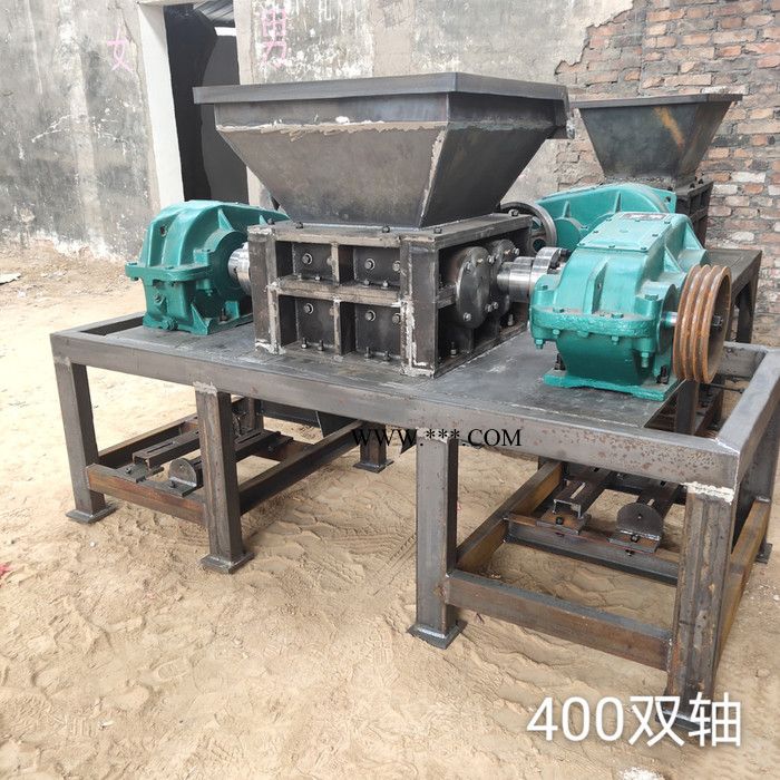 现货供应刀片剪切式双轴塑料撕碎机 废旧汽车壳自行车撕碎机 双轴撕碎机厂家图4