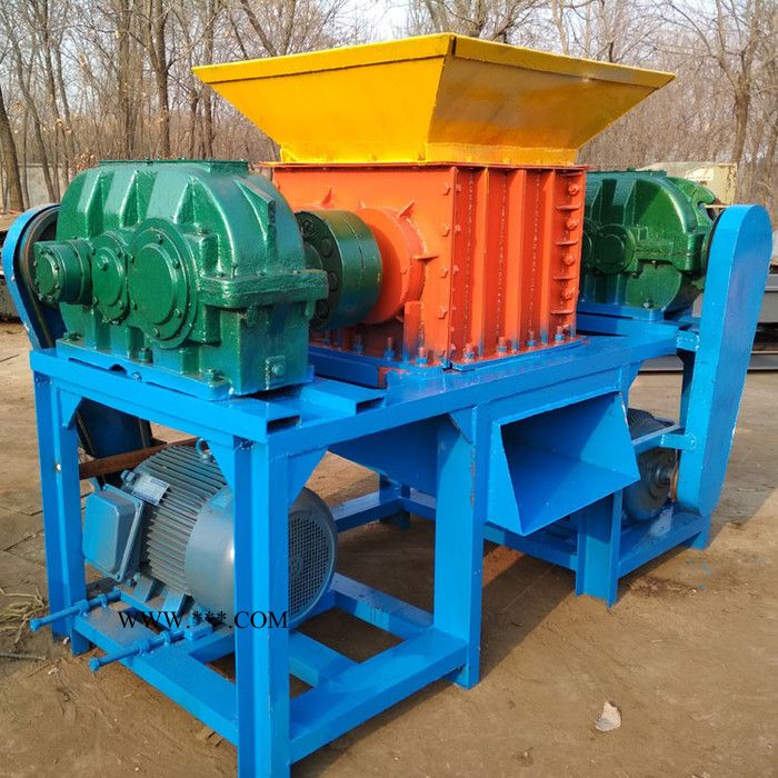 陶瓷破碎机汽车壳双轴撕碎机 轻便图2