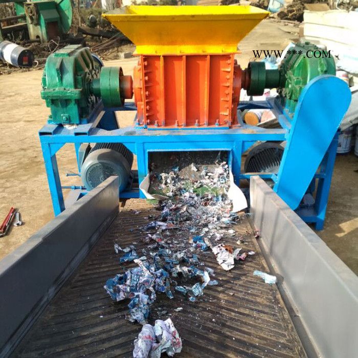 陶瓷破碎机汽车壳双轴撕碎机 轻便图5