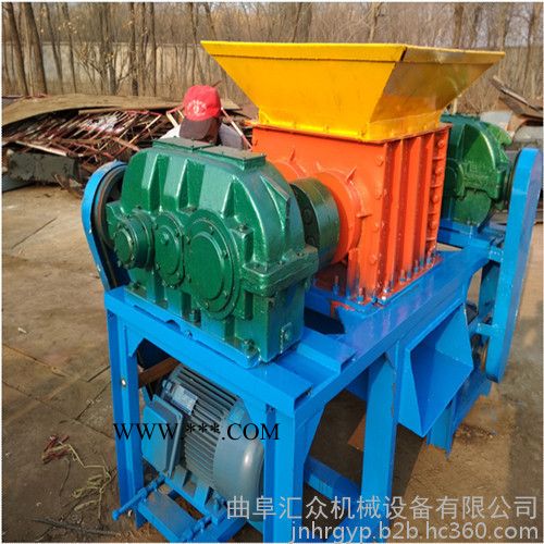 复合肥撕碎机汽车壳双轴撕碎机 生产加工图3