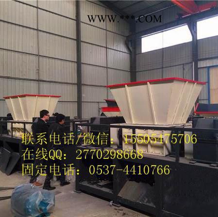油漆桶易拉罐破碎机 汽车壳废铁撕碎机 双轴金属撕碎破碎机图4