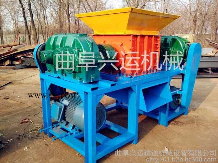 橡胶撕碎机汽车壳双轴撕碎机 大功率图2