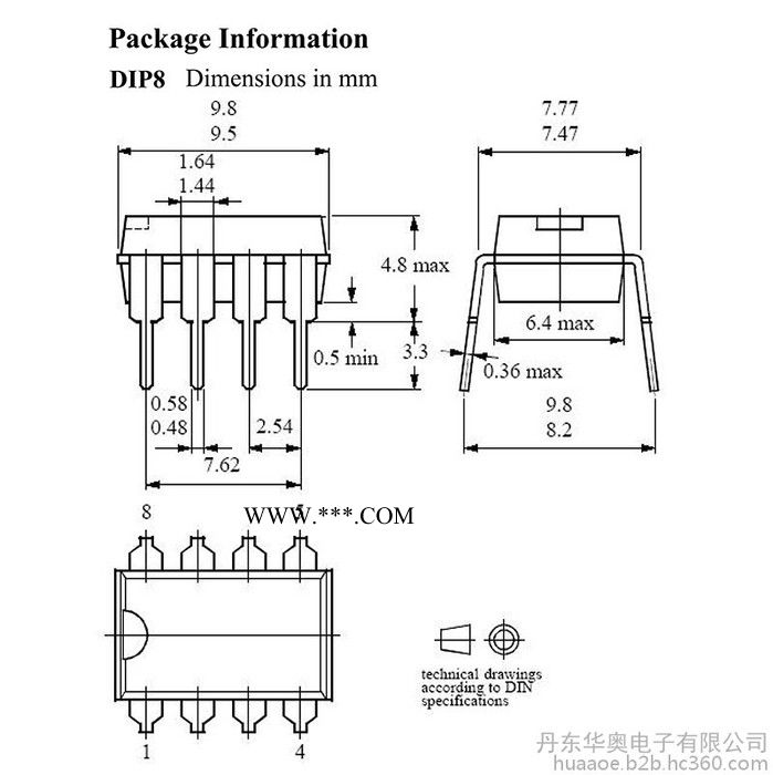 供应PWM脉宽调制灯光亮度调节器集成电路 LD6083B 封装DIP8兼容U6083B 汽车仪表盘照明控制IC占空比18图2