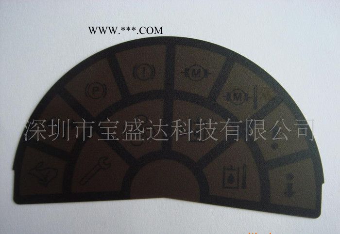 薄膜按键面板，汽车仪表面板，薄膜开关，按键开关图3
