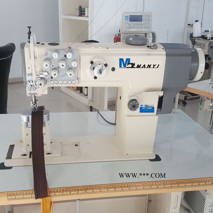 特种厚料机 汽车座垫工业缝纫机 汽车安全气囊专用双针缝纫机图2