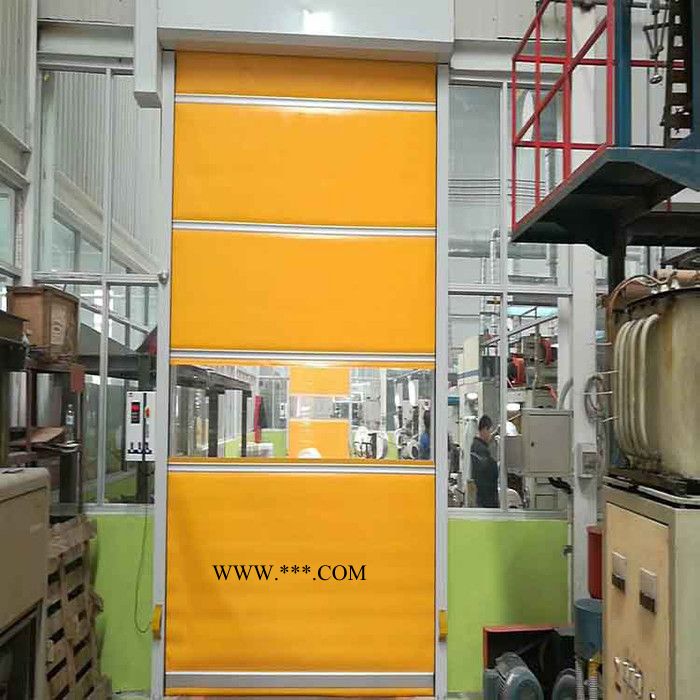 柔性大门带安全气囊快速卷帘门卷帘门 防寒帆布快速卷帘门 柔性快速门雷达快速门图2