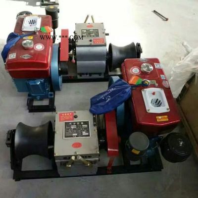 【恒龙】机动绞磨机3T-5T-8T吨吹风式 传动轴绞磨  手拉风冷轴传动柴油绞磨机**