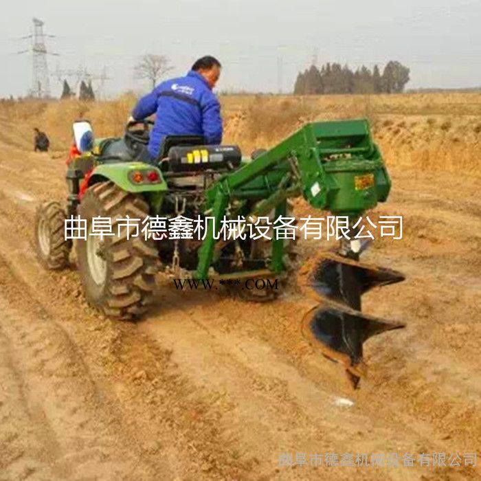山地植树栽树挖坑机 一机多用型拖拉机牵引式地钻 传动轴传动图5