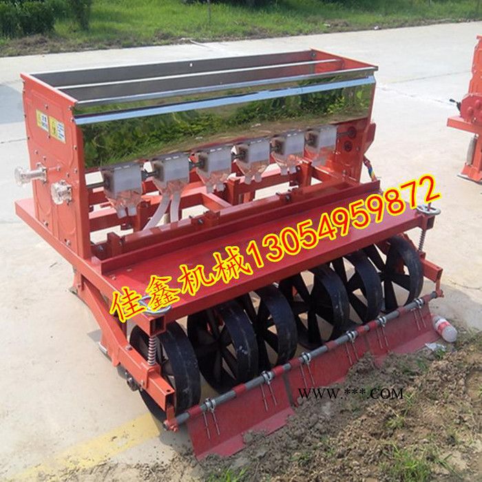 谷子高梁传动轴播种机  佳鑫3行小型蔬菜播种机图6