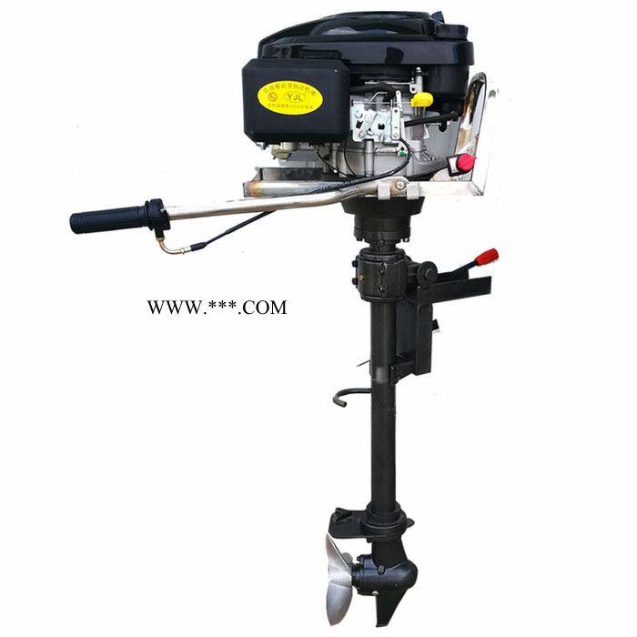 曲阜浩运不绣钢框架加粗传动轴船外机 新款汽油带倒档挂桨机价格图4