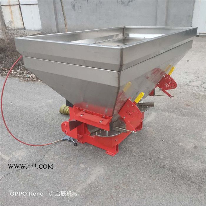 加厚1吨双圆盘不锈钢撒肥机 拖拉机后置悬挂施肥器传动轴撒播机131-84116297图7