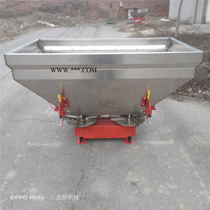 加厚1吨双圆盘不锈钢撒肥机 拖拉机后置悬挂施肥器传动轴撒播机131-84116297图8