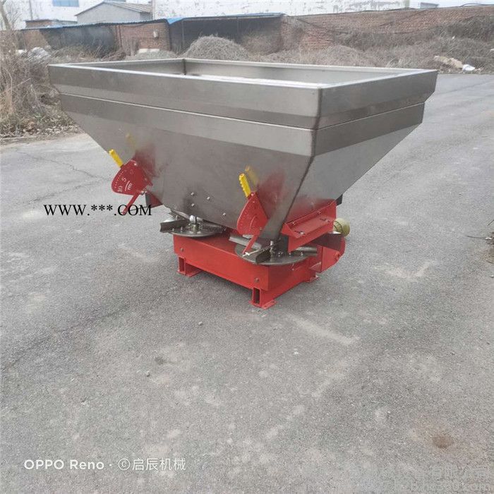 加厚1吨双圆盘不锈钢撒肥机 拖拉机后置悬挂施肥器传动轴撒播机131-84116297图6