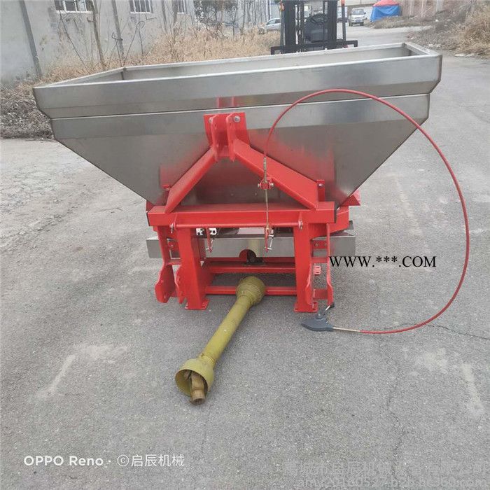 加厚1吨双圆盘不锈钢撒肥机 拖拉机后置悬挂施肥器传动轴撒播机131-84116297图3