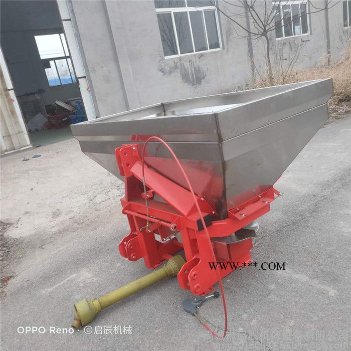 加厚1吨双圆盘不锈钢撒肥机 拖拉机后置悬挂施肥器传动轴撒播机131-84116297图4