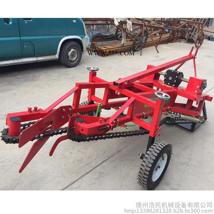 浩民生产四轮牵引式花生收割机 传动轴带动高效率刨花  高效花生收获机图5