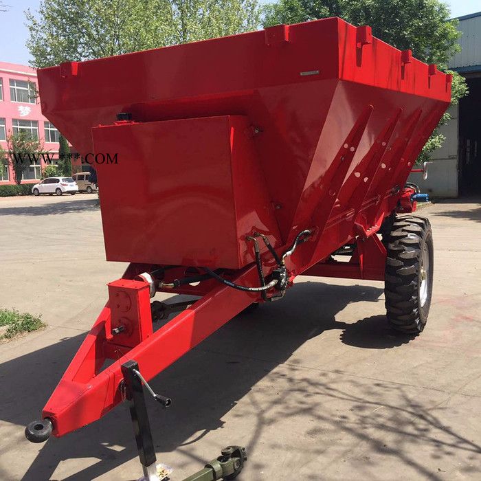 78撒肥车 大容量大型后置撒肥机传动轴动力撒肥车 双盘撒肥机2-10吨撒粪车 型号全图2