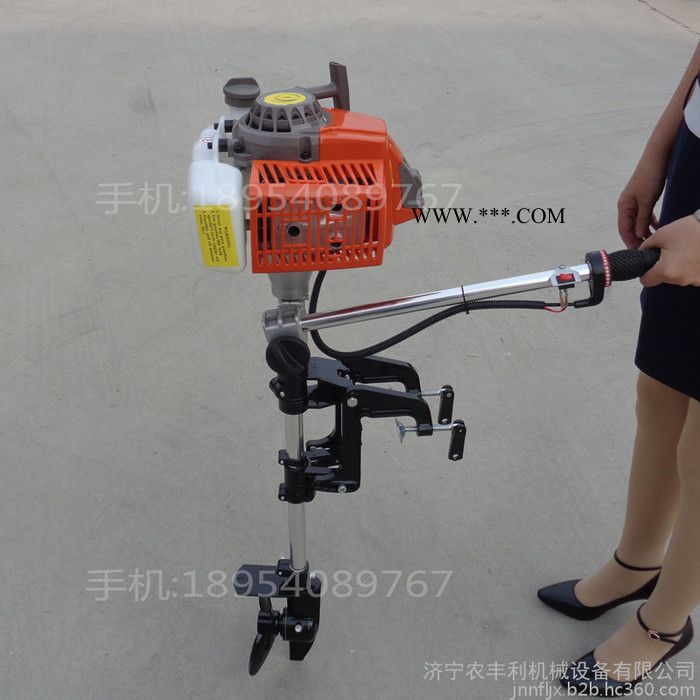 厂家批发船挂机 铁船水下推进器 汽油机油门线传动轴螺旋浆图8