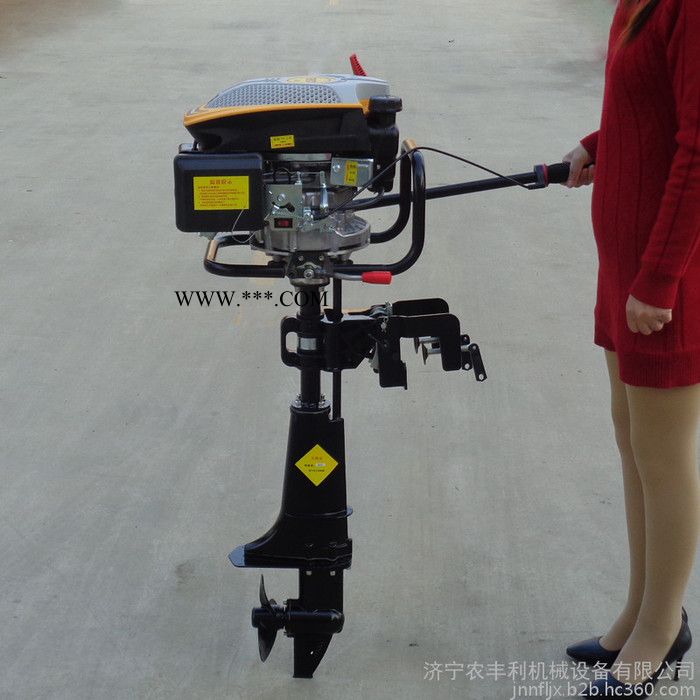 厂家批发船挂机 铁船水下推进器 汽油机油门线传动轴螺旋浆图3