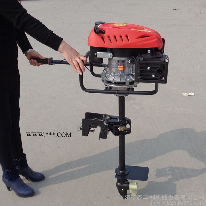 厂家批发船挂机 铁船水下推进器 汽油机油门线传动轴螺旋浆图2