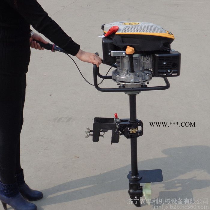 厂家批发船挂机 铁船水下推进器 汽油机油门线传动轴螺旋浆图5