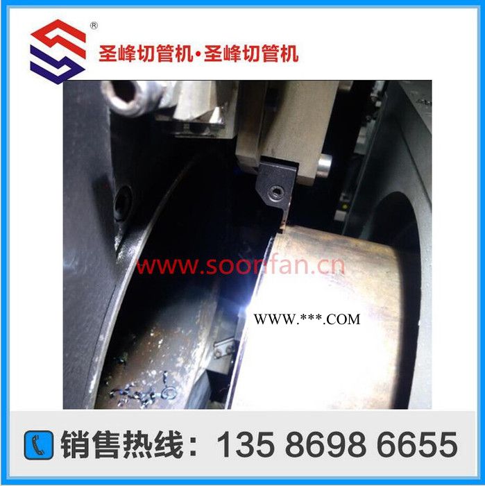 供应圣峰CQ160钢管切割机，传动轴切管批量切割图2