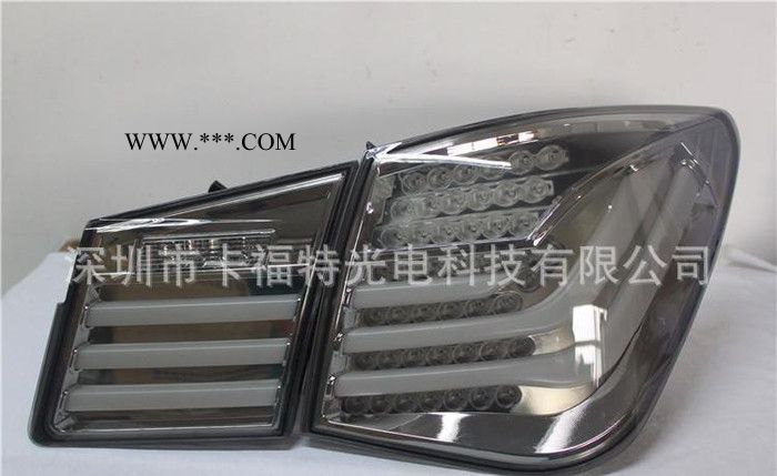 雪佛兰科鲁兹淡熏黑LED后尾灯 宝马款原装位LED转向灯 LED刹车灯图3