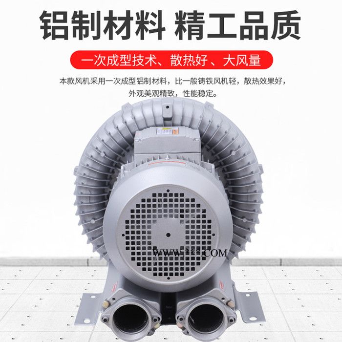 厂家直供高压鼓风机 低噪音耐磨损旋涡气泵 测流式鼓风机吹吸两用图5