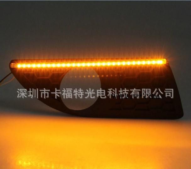 华普海讯雾灯 海迅LED转向灯 LED日间行车灯 日行灯 栅栏格杠图2