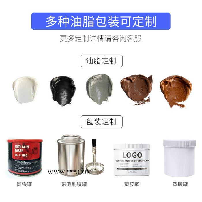 船用高温铜膏格兰粉金粉丝扣金牛油抗咬合剂防紧蚀润滑脂 高温润滑脂图4