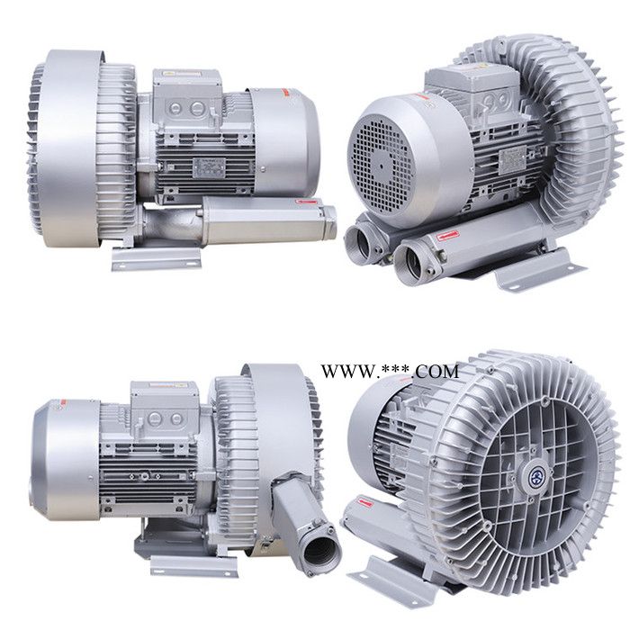 压铸铝壳RB-82S-3 11kw双段漩涡高压鼓风机 高压气体抽送双叶轮旋涡气泵图2