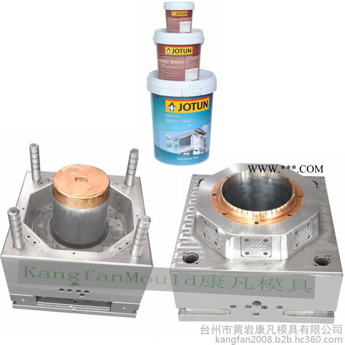 浙江台州黄岩专业做密封桶磨具厂家 机油桶模具 润滑脂包装桶模具图4