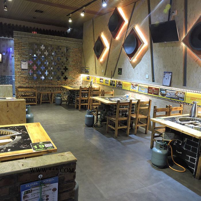 供应带鼓风机灶大锅台 柴**土灶台批发图2