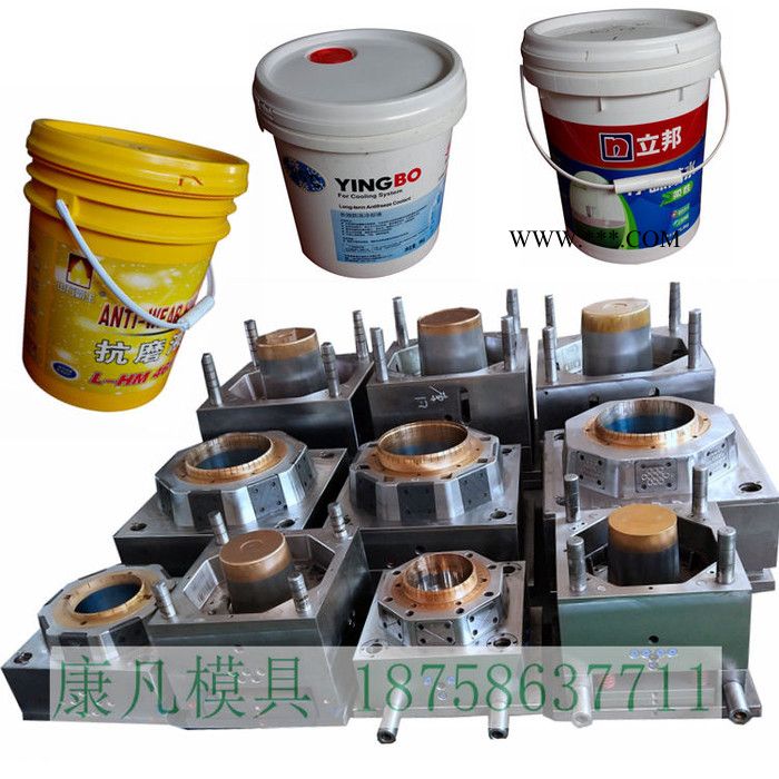 塑料包装桶模具 机油桶模具 润滑脂桶 润滑油桶模具用的材料 模具价格图片图5