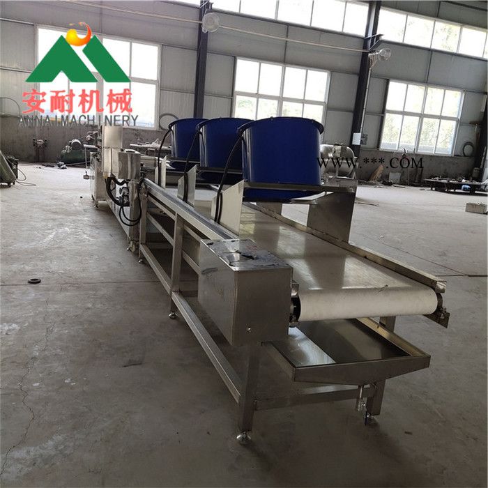 常年生产 全自动馓子油炸机 金丝馓子油炸设备 带鼓风机的馓子油炸机 连续式网带油炸机 出厂价格图3