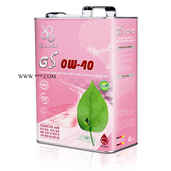 GDB格德宝四类 基础油全合成高品质OEM机油长效发动机润滑油0W40 SN/ 4L汽车用品 粉色玫瑰 汽车润滑油/机油图4