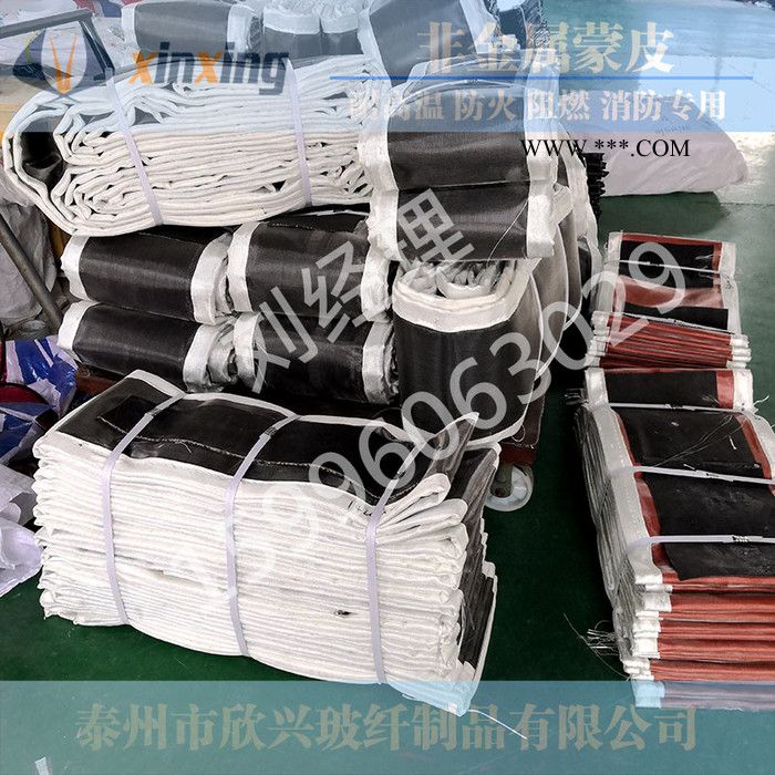 风机非金属膨胀节 非金属软连接 耐高温织物接头 柔性抗老化风机软连接蒙皮通风软接头布增压引风机送风机帆布鼓风机围带衬带图2