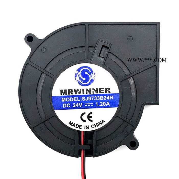 MRWINNER/尚将 直流鼓风机厂家 9733鼓风机12V含油大风量汽车坐垫涡轮风扇直流离心散热风扇 仪器仪表散热风扇图2